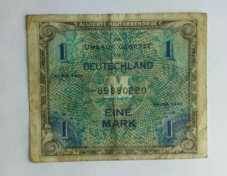 Germany 1 Am - Mark 1944 (" Allied - Military Currency ") Ww2 Soviet Occupation Zone