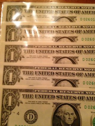2013 series Star Notes Uncirculated 5 Consecutive Serial Numbers 3