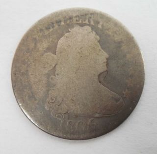 1806 - Draped Bust Quarter - 6 Over 5