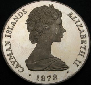 CAYMAN ISLANDS 25 Dollars 1978 Proof - Silver - Coronation Jubilee - 220 ¤ 2