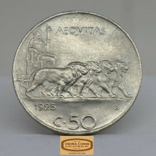 1925 - R Italy 50 Centisimi,  - C16245