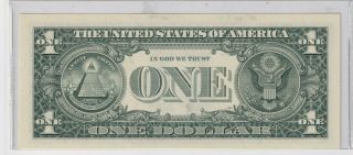 1995 $1 Dollar Federal Reserve Note w/Repeater Serial Number D 67756775 G 2