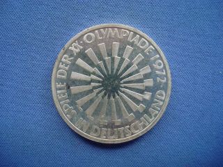 1972 Germany - 10 Deutsche Mark Olympic Games In Munich,  Silver Coin - 6663