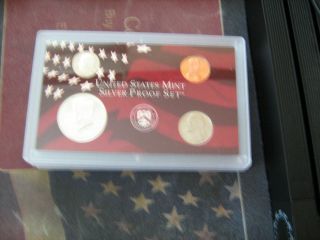 1999 - S Us Partial Silver Proof Set 4 Cameo Coins Af