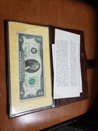 1976 Bicentennial Two Dollar $2 Bill First Day Of Issue April 13 1976