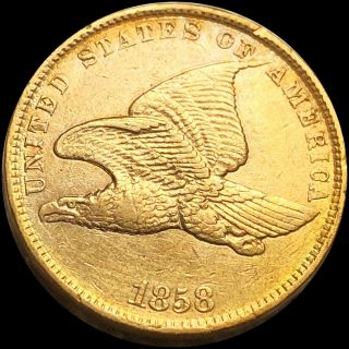 1858 Flying Eagle Cent Nearly Uncirculated 1c Copper Philly Coin Great Detail Nr