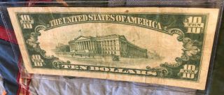 1934 $10 federal reserve note 2