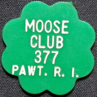 Pawtucket Rhode Island Moose Club 10 Cents Plastic Trade Token