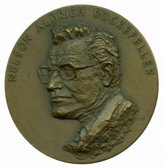 1975 Official Nelson A.  Rockefeller Vice Presidential Inaugural Bronze Medal 2