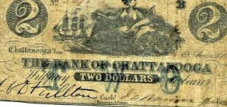 $2 " Bank Of Chattanooga " 1800 