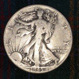 Us 1/2 Half Dollar 50 Cent Walker 1945