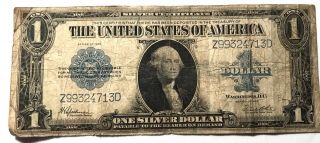 1923 $1 Horse Blanket Silver Certificate Z99324713d
