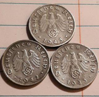 Nazi Era Germany,  Third Reich 1 Pfenning,  Coin,  Old,  Ww2