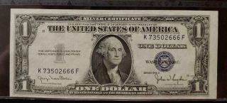 1935 - D $1.  00 SILVER CERTIFICATE - pp H - SMALL SIZE - C.  G.  A.  - CHOICE UNC 64 2