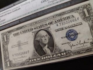 1935 - D $1.  00 SILVER CERTIFICATE - pp H - SMALL SIZE - C.  G.  A.  - CHOICE UNC 64 3