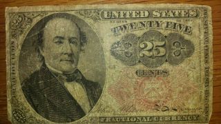 Vintage Bills: 1874 Fractional 25 Cent And 1866 North Carolina 5 Cent With Bonus