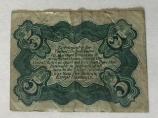 us paper money fractional currency 5 Cent 3