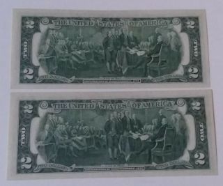 1976 $2 Federal Reserve Notes,  4 Consecutive,  uncirculated 3