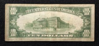 1934 - A $10 WWII North Africa Emergency Issue Silver Certificate Fr 2309 G/VG 2