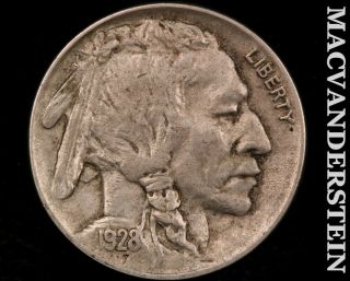 1928 Buffalo Nickel - Extra Fine,  Semi Key Better Date I7251