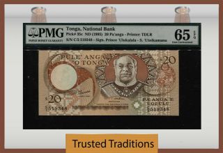 Tt Pk 35c 1995 Tonga - National Bank 20 Pa 