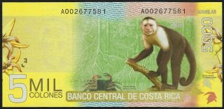 Costa Rica 5000 Colones 2009 (p - 276)
