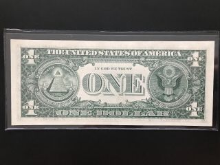 Wow Star note 1977 $1 DOLLAR BILL (SAN FRANCISCO “L“),  UNCIRCULATED 3