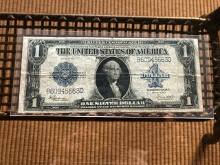 1923 Large Size Silver Certificate $1 Dollar United States Note Blue Seal