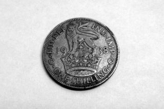 Great Britain - 1 Shilling - 1938 - 50 Silver - King George Vi