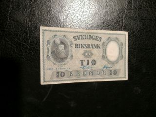 Sweden Banknote 10 Kronor 1955