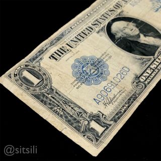 U.  S.  1923 Series Washington One Dollar Bill - Large Size Blue Seal Note 4