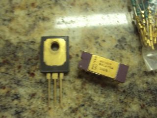 50 - qty 4.  6OZ Electronic Components VARIOUS ASSORTED GOLD 3