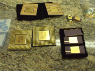 50 - qty 4.  6OZ Electronic Components VARIOUS ASSORTED GOLD 4
