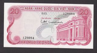 South Vietnam - 20 Dong 1969 - Aunc