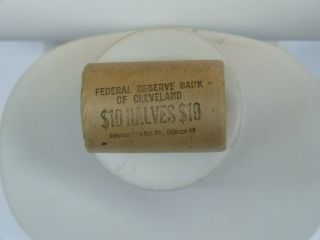 Federal Reserve Bank Of Cleveland $10 Half - Dollar Roll 90 Silver