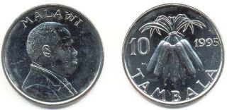 Malawi 6 - Piece Uncirculated Coin Set,  0.  02 To 1 Kwacha