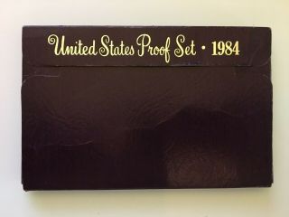 1984 - S Proof Set United States US Government Packaging Box 3