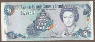 1996 Cayman Islands 1 Dollar Note Unc