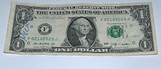 2009 $1 One Dollar Bill Us Note Date Feb 10 2023 02102023 Fancy Serial Number