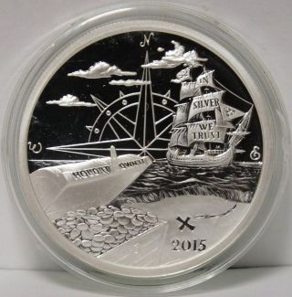 2015 Finding Silverbug Island 1 Oz.  999 Silver Round / Art Medal - Proof - Jx984