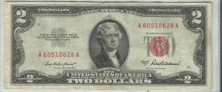 Series 1953 - A Us Note $2 Bill Tough Date Xf