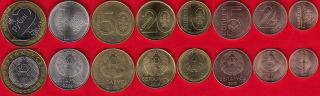 Belarus Set Of 8 Coins: 1 Kopek - 2 Roubles 2009 (2016) Unc