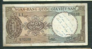 Viet Nam (south) 1964 1 Dong P 15 Circulated