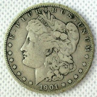 1901 S Morgan Silver Dollar $1 United States Coin - Key Date/mint