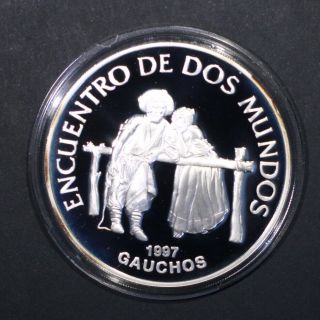 Uruguay - Iii Serie Ibero - American - Encuentro De Dos Mundos 1997 Silver