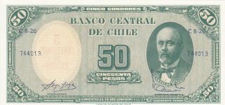 5 Centesimos De Escudo Unc Banknote From Chile 1960 - 61 Pick - 126b