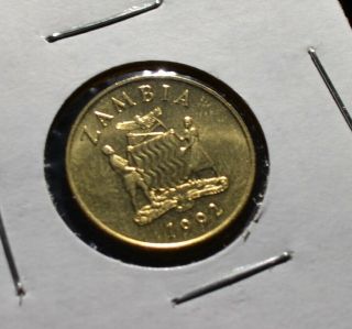Zambia 1992 Kwacha Coin Pair Choice Bu Coins Great Luster - Zam1