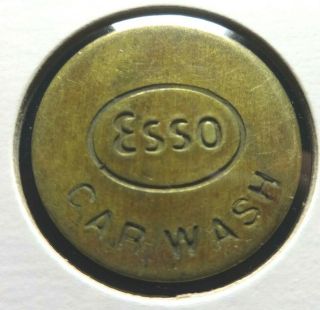 Vintage Esso Car Wash Token 24.  5 Mm