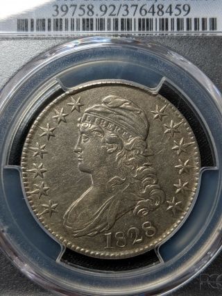 1828 Capped Bust Half Curl Base,  No Knob 2 Pcgs Xf Details - Cleaned O - 105 R5