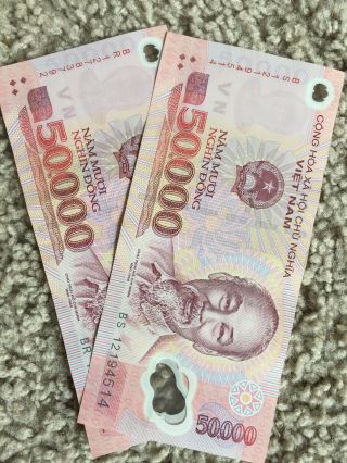 Vietnam (vietnamese) 50000 (50,  000) Dong X 2 Piece